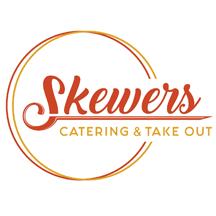 A closeup of the Skewers logo.